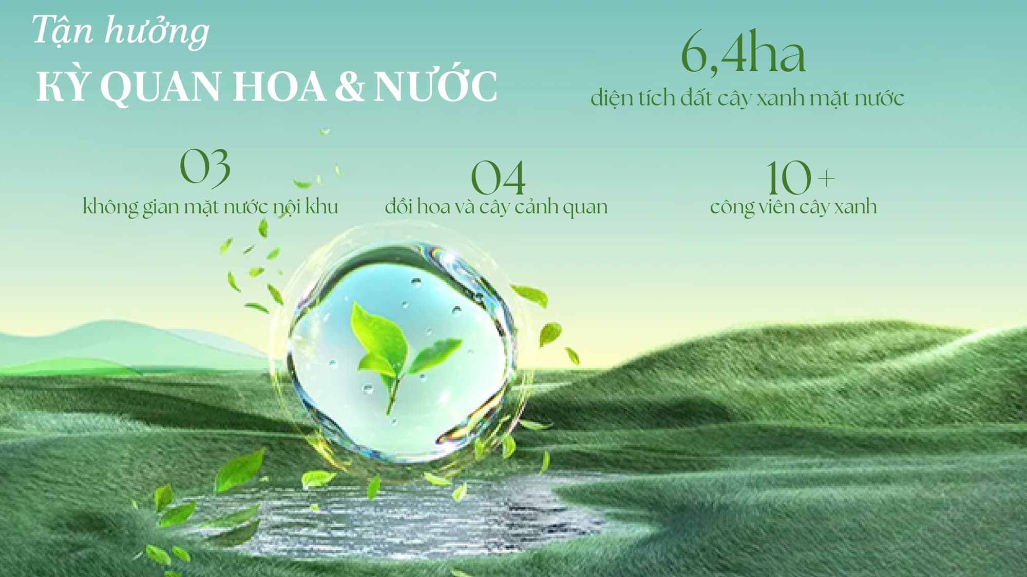 Giá Trị Không Gian Xanh Hơn 316.000 m²